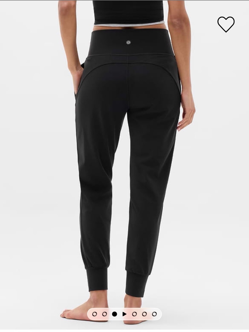 NWT Athleta Salutation High Rise Jogger Pants in Black - Women’s- Size Small - Picture 2 of 12